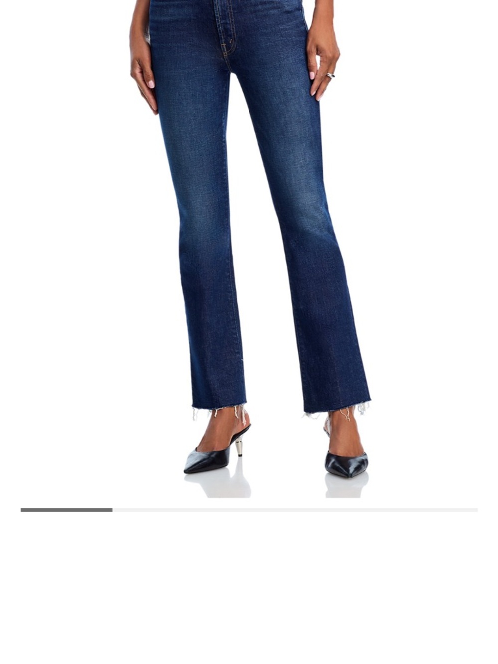 MOTHER The Hustler Ankle Fray Jeans in Home Movies (color) size 30